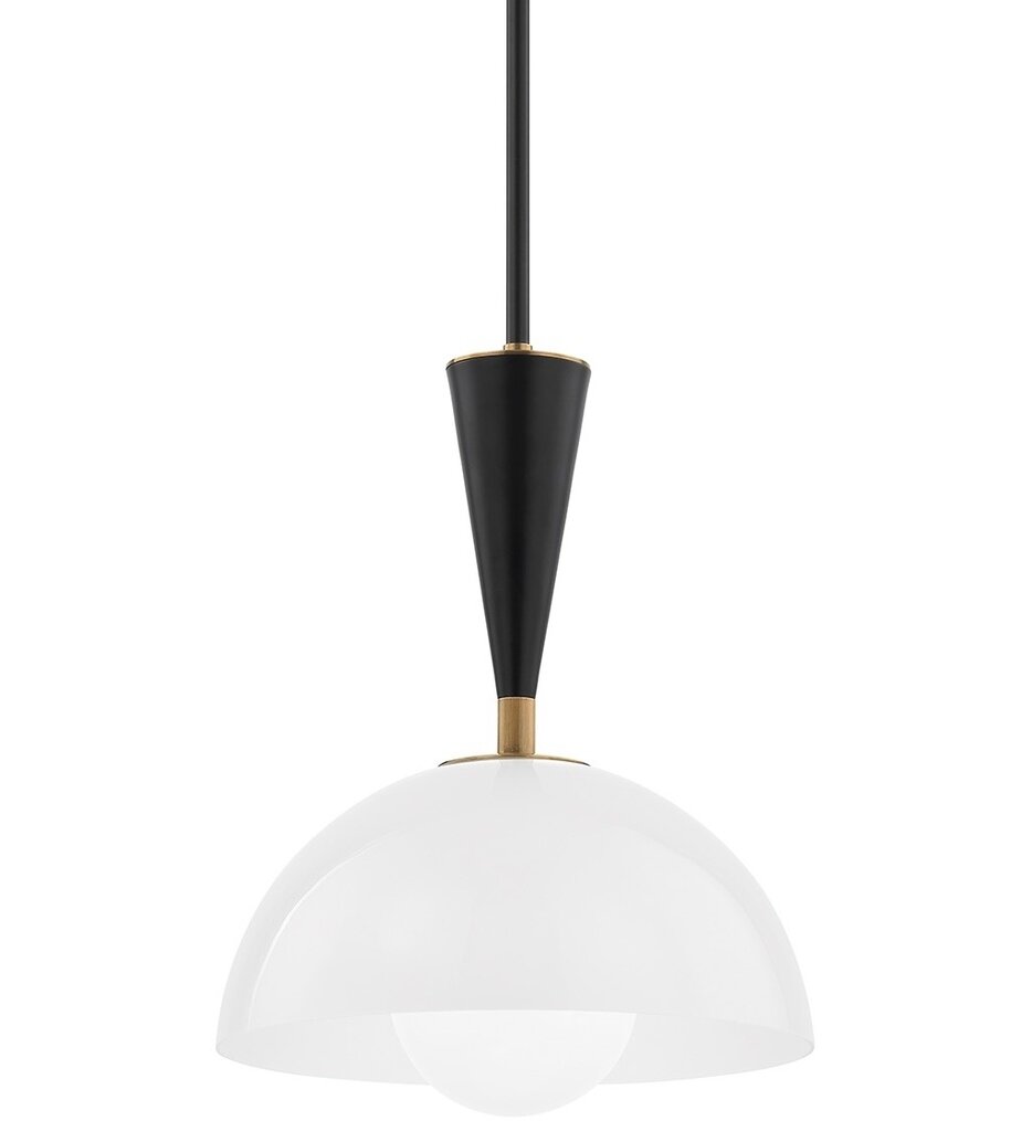 Troy Lighting - F1512-PBR/SBK - Payson 12" Pendant