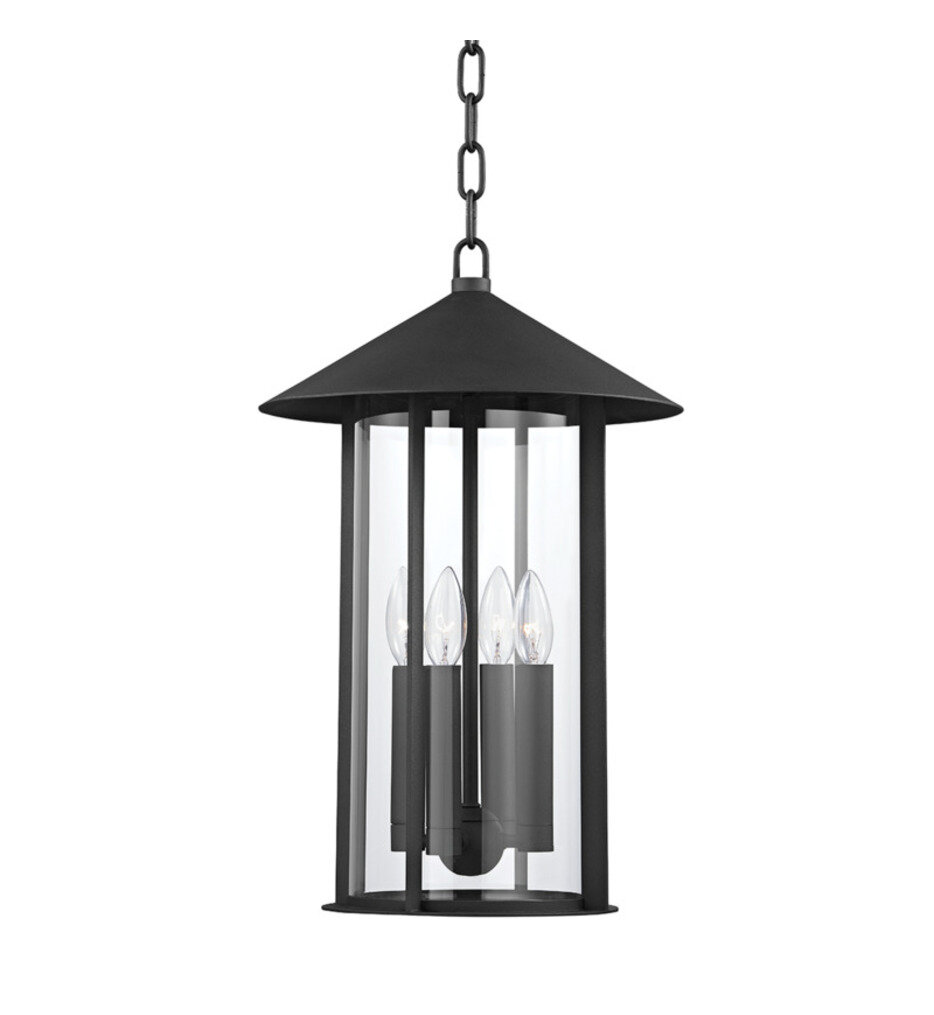 Troy Lighting - F1913-TBK - Long Beach 13" Outdoor Pendant