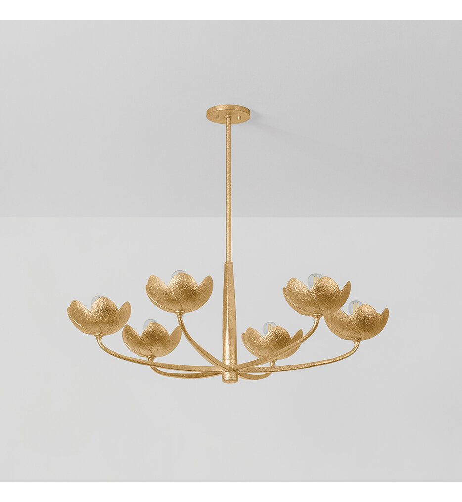 Troy Lighting - F2040-VGL - Arcata 39.5" Chandelier