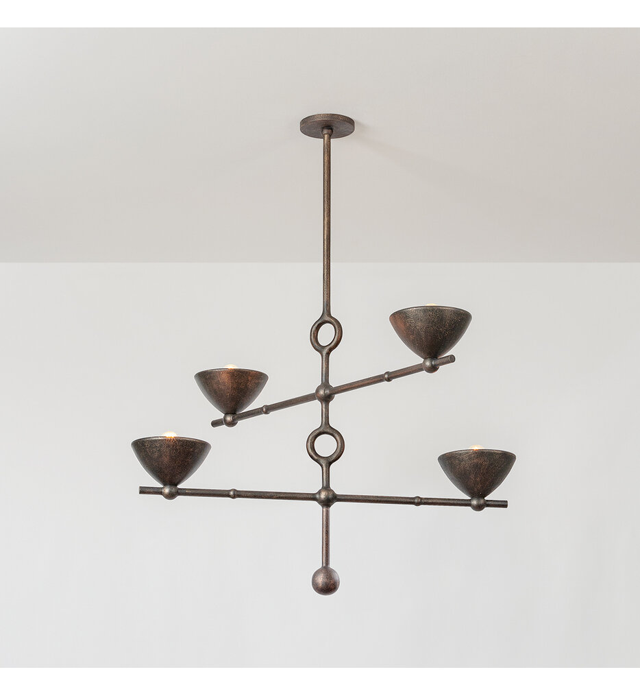 Troy Lighting - F2338-BPG - Vishal 38" Chandelier