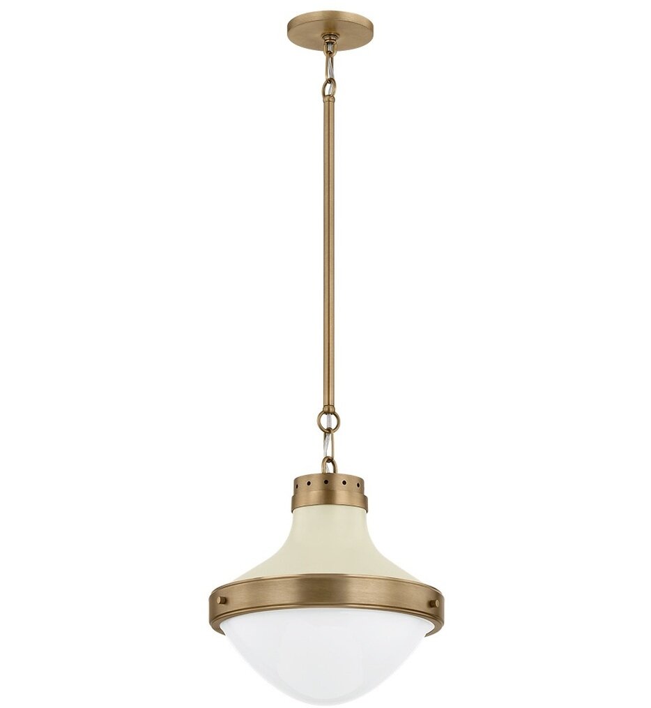 Troy Lighting - F3113-PBR/SSD - Maxton 13.5" Pendant