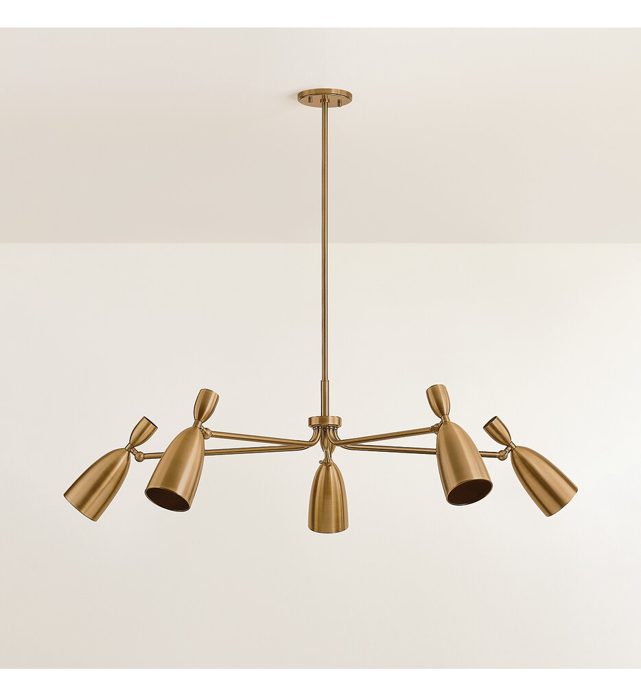 Troy Lighting - F4050-PBR - Spade 49.25" Chandelier