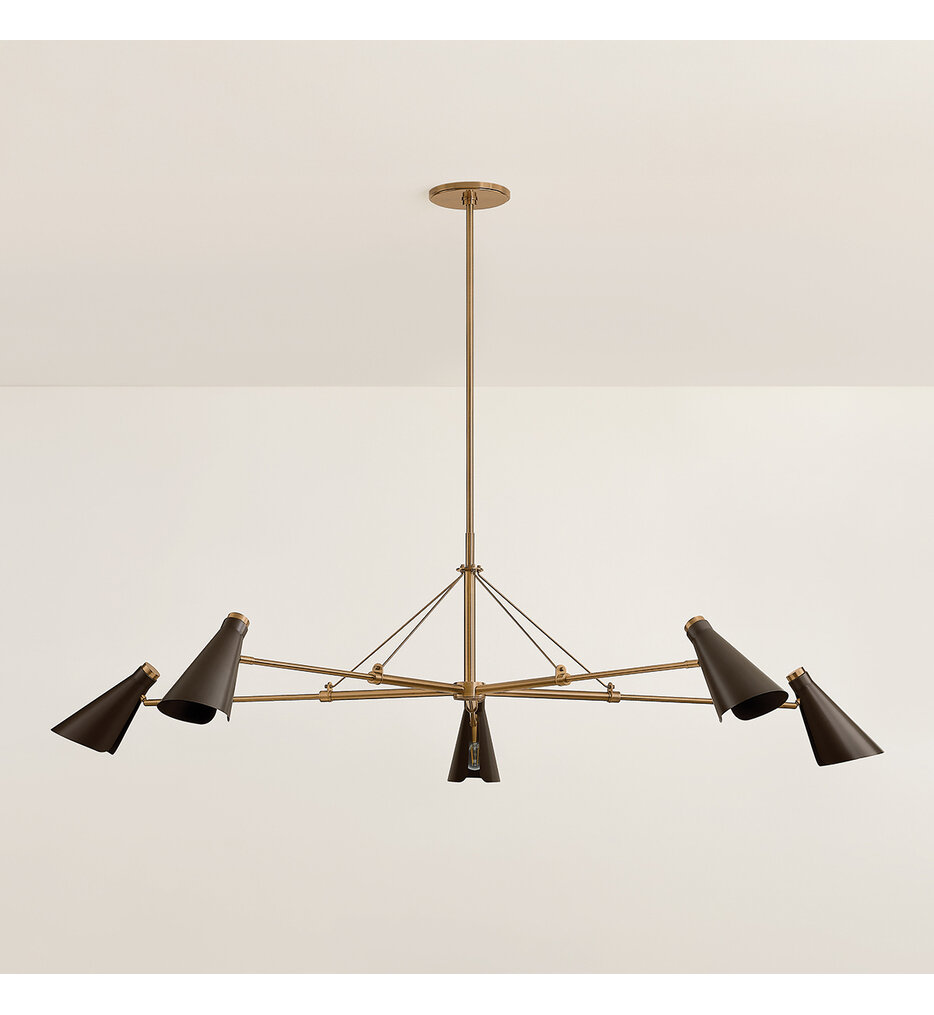 Troy Lighting - F4369-PBR/BRZ - Andersen 69.25" Chandelier
