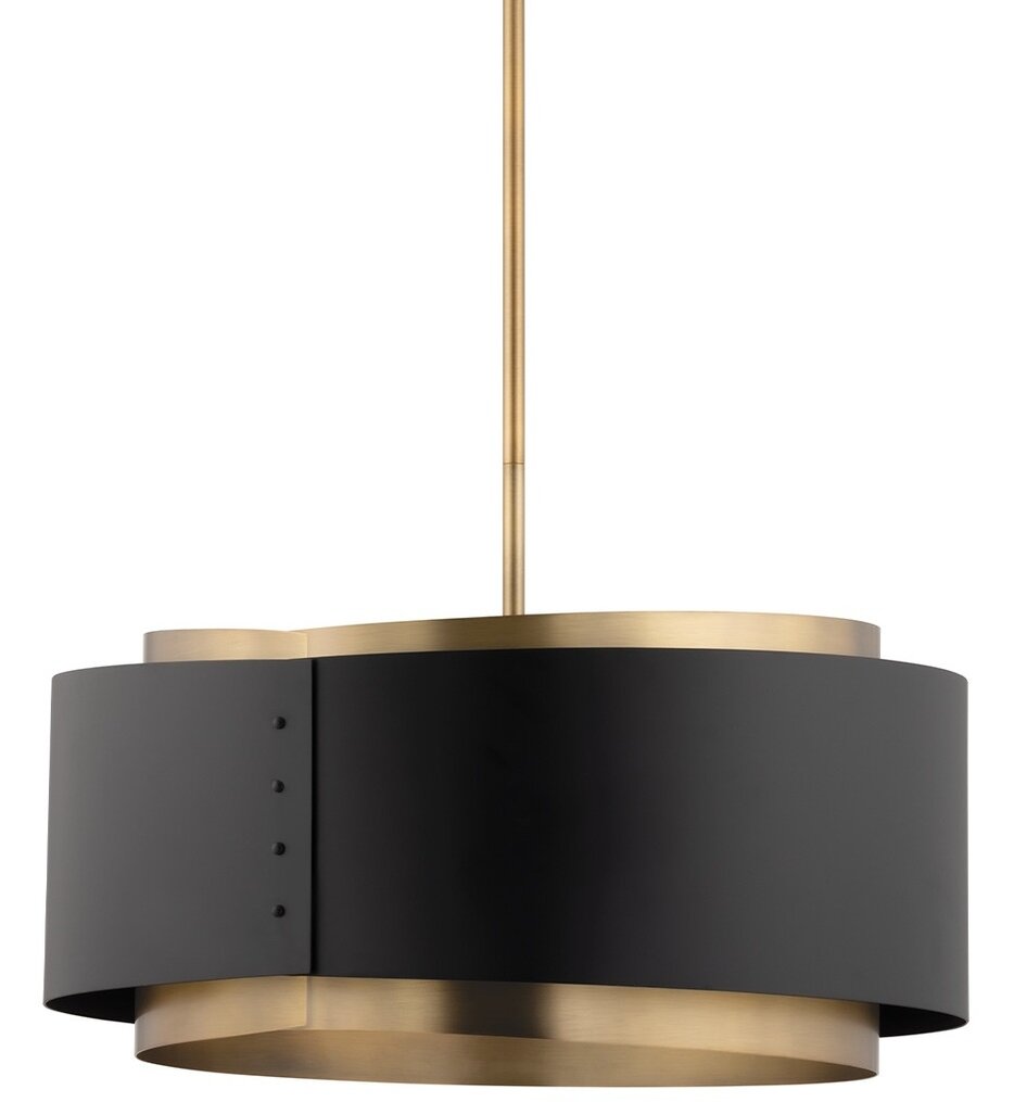 Troy Lighting - F4413-PBR/SBK - Roux 25.25" Pendant