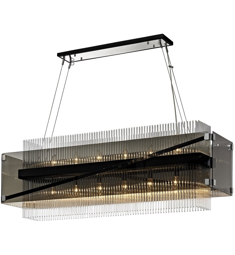 Troy Lighting - F5908-BRZ/PC - Apollo 49.75" Linear Chandelier