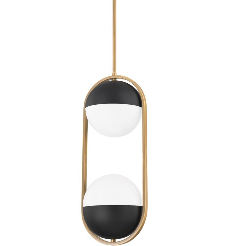 Troy Lighting - F9922-PBR/SBK - Willard 7.75" Pendant