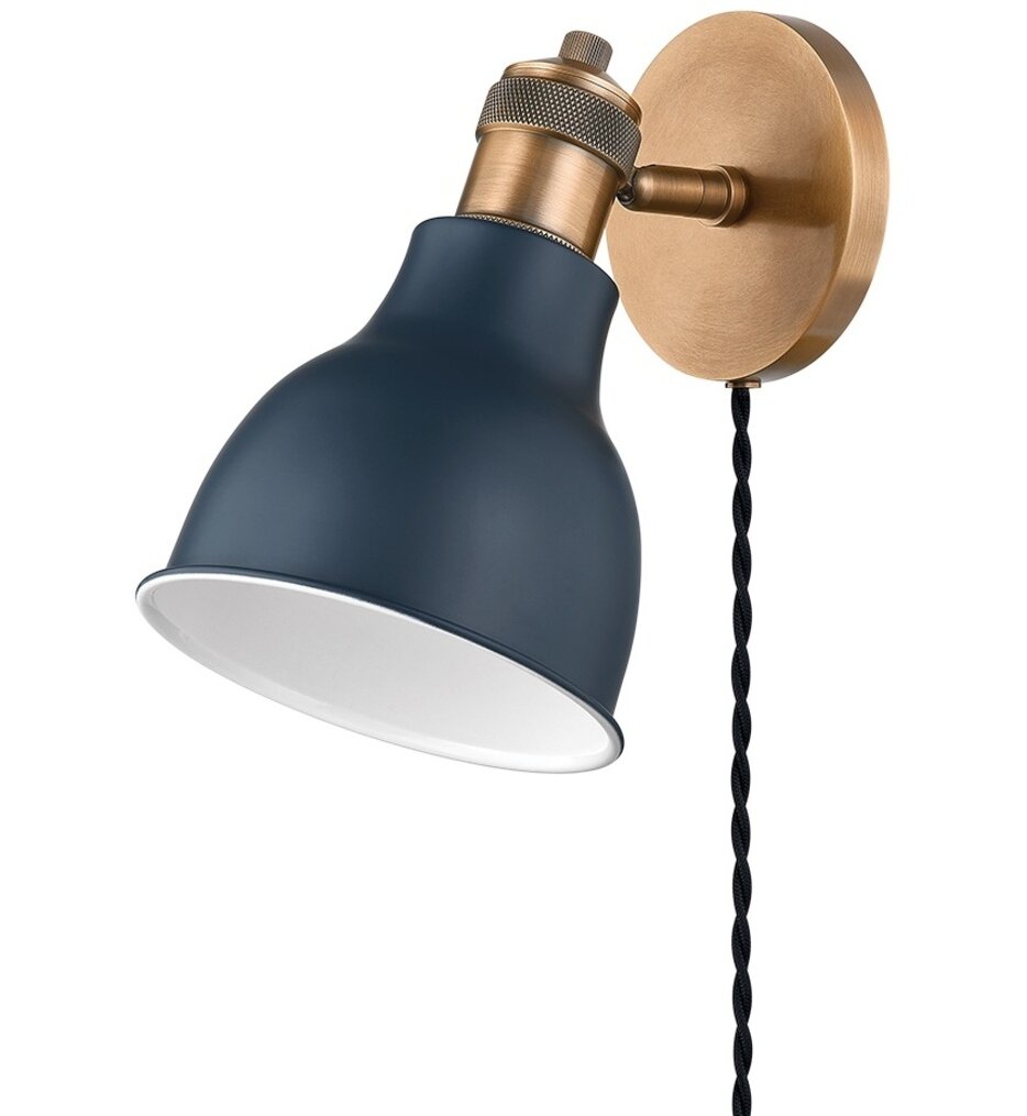 Troy Lighting - PTL1210-PBR/SBL - Makin 9.5" Wall Sconce