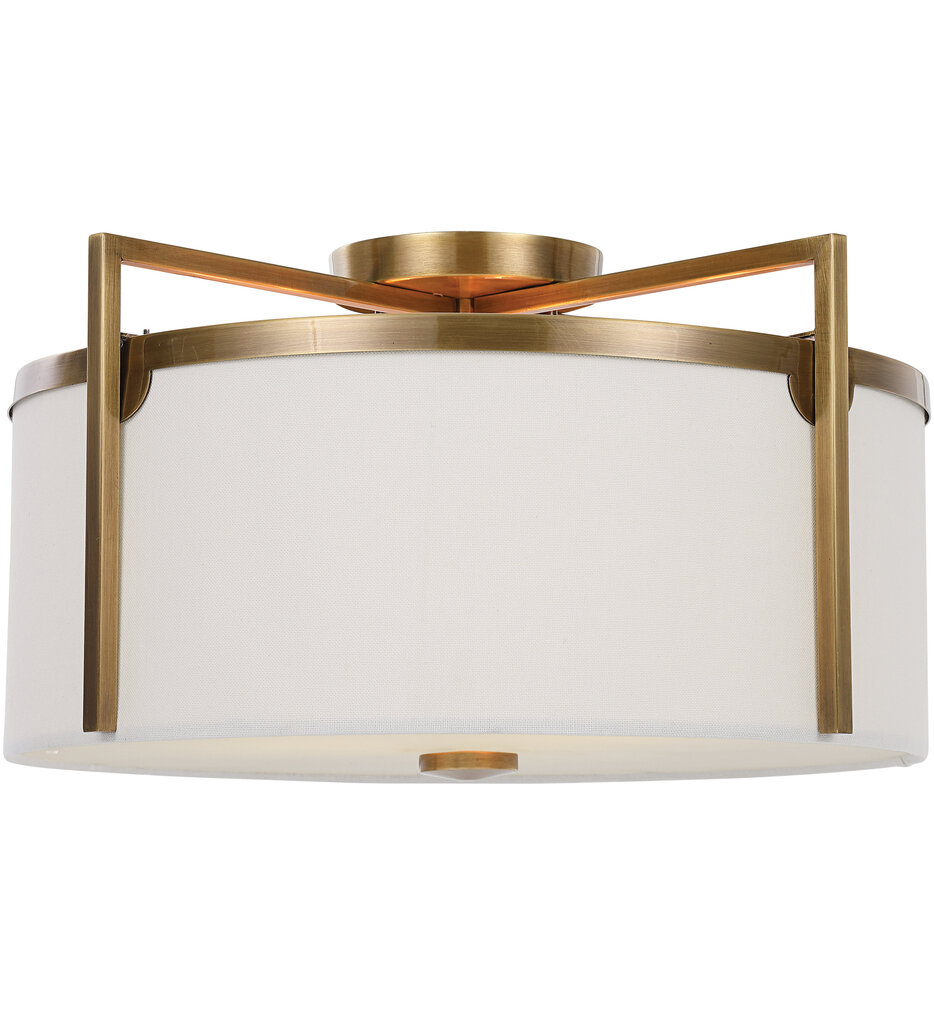 Uttermost - 22283 - Colfax 11.25" Semi-Flush