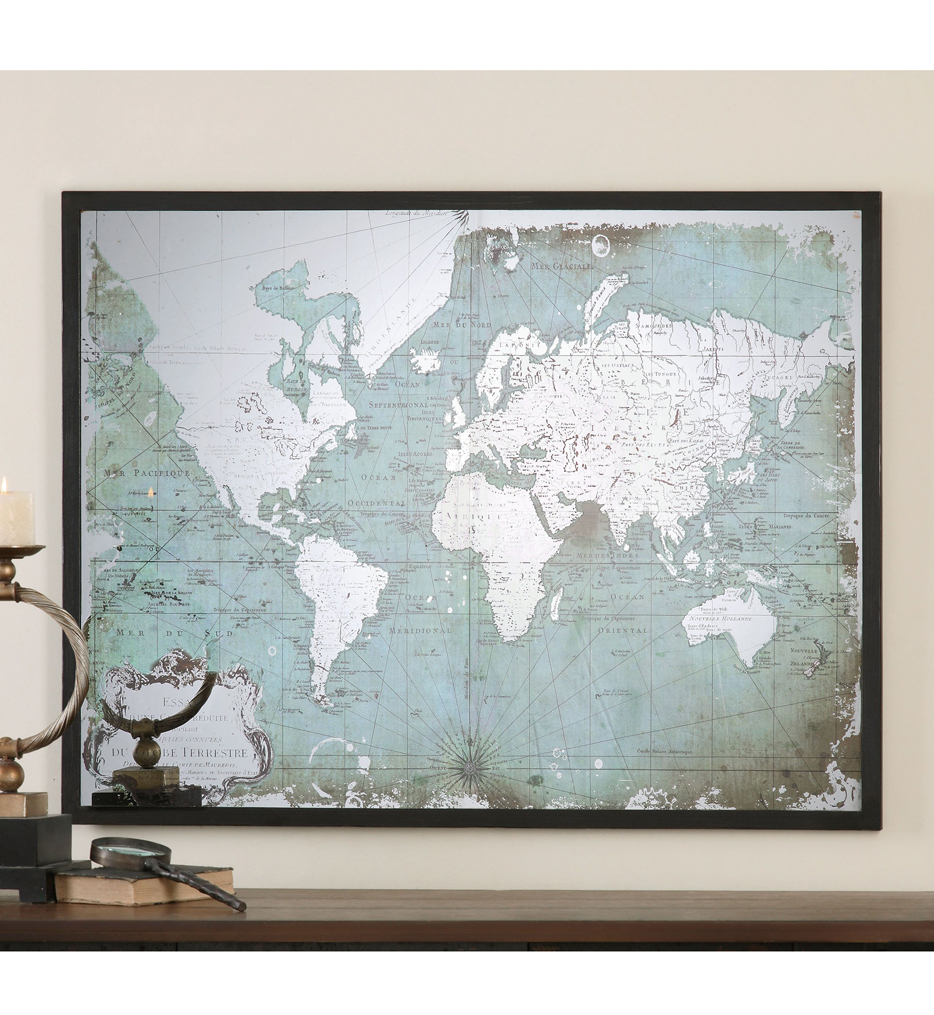 Uttermost 30400 Mirrored World Map