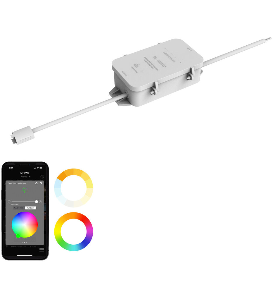 WAC Lighting - 915CS-CTR-WT - LED Colorscaping RGBWW Snap-On Strip Light Controller