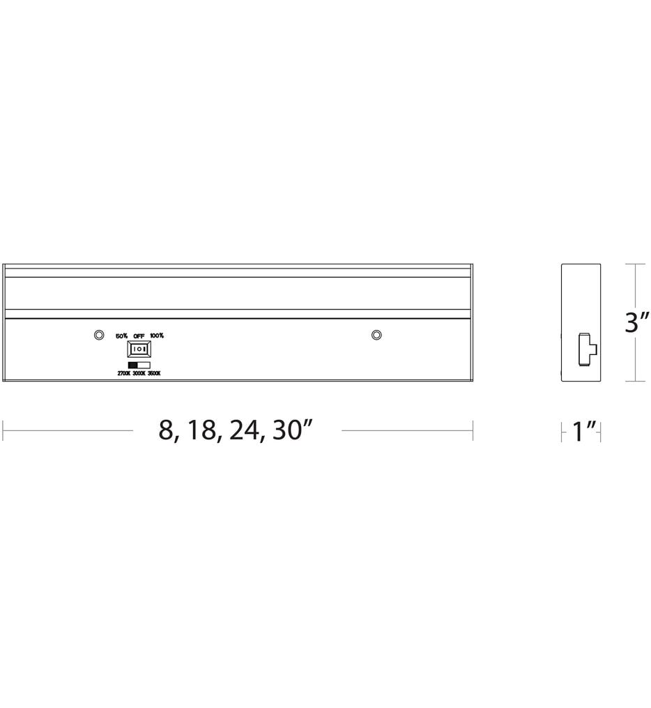 Light Bar 33.23" Under Cabinet Light Bar