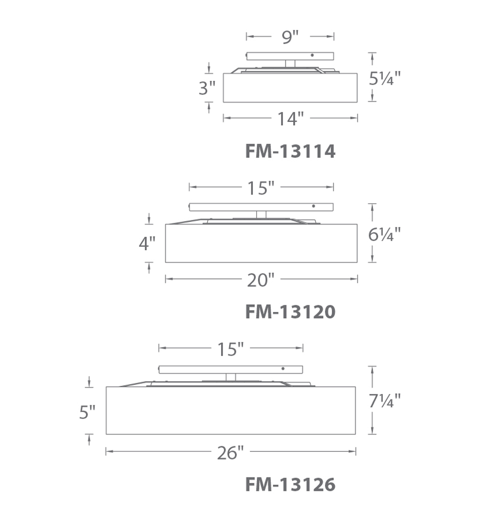Manhattan 26" Semi-Flush