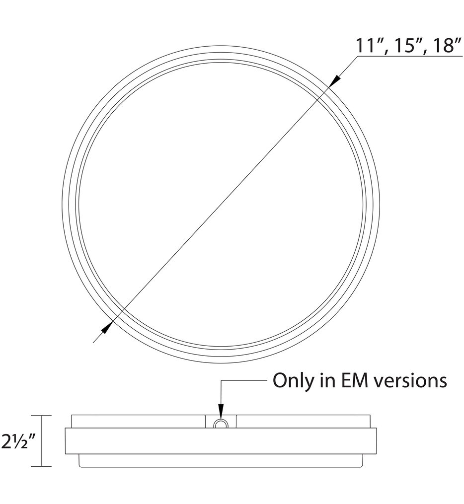 Lithium 11.89" Flush Mount