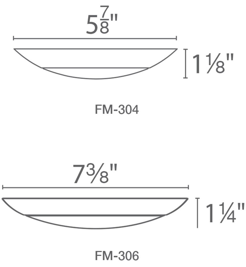 Disc 7.4" Flush Mount (Pack of 24)