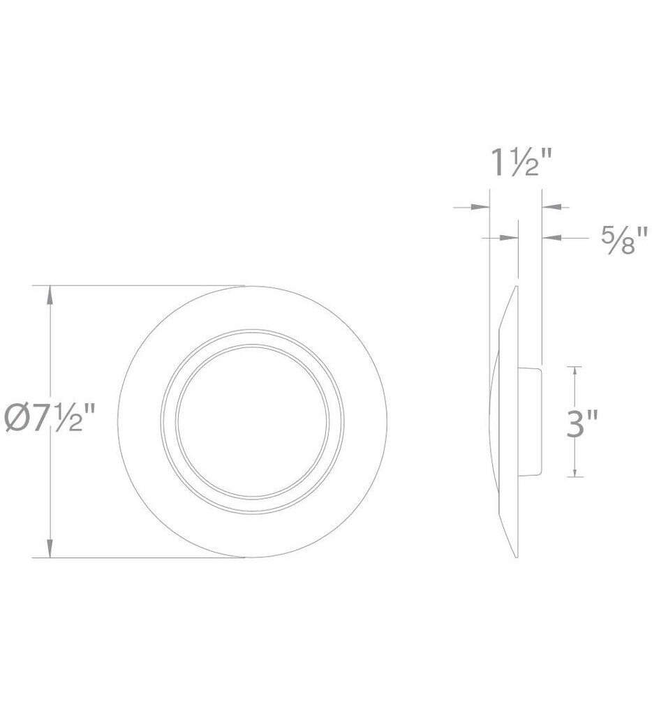 I Can't Believe It's Not Recessed 7.5" Flush Mount (Pack of 10)