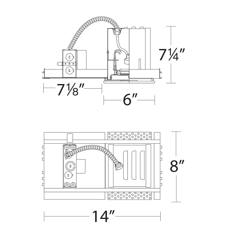 WAC Limited 1 Light MR16 MultiSpot Recessed Housing
