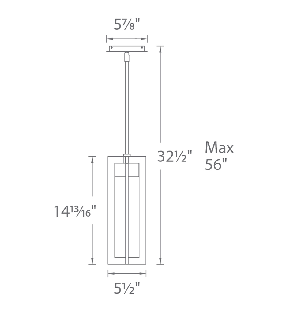 Chamber 5.5" Outdoor Pendant