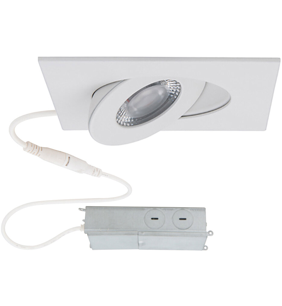 Lotos 2in LED 1-Light Light Square Adjustable Recessed Kit