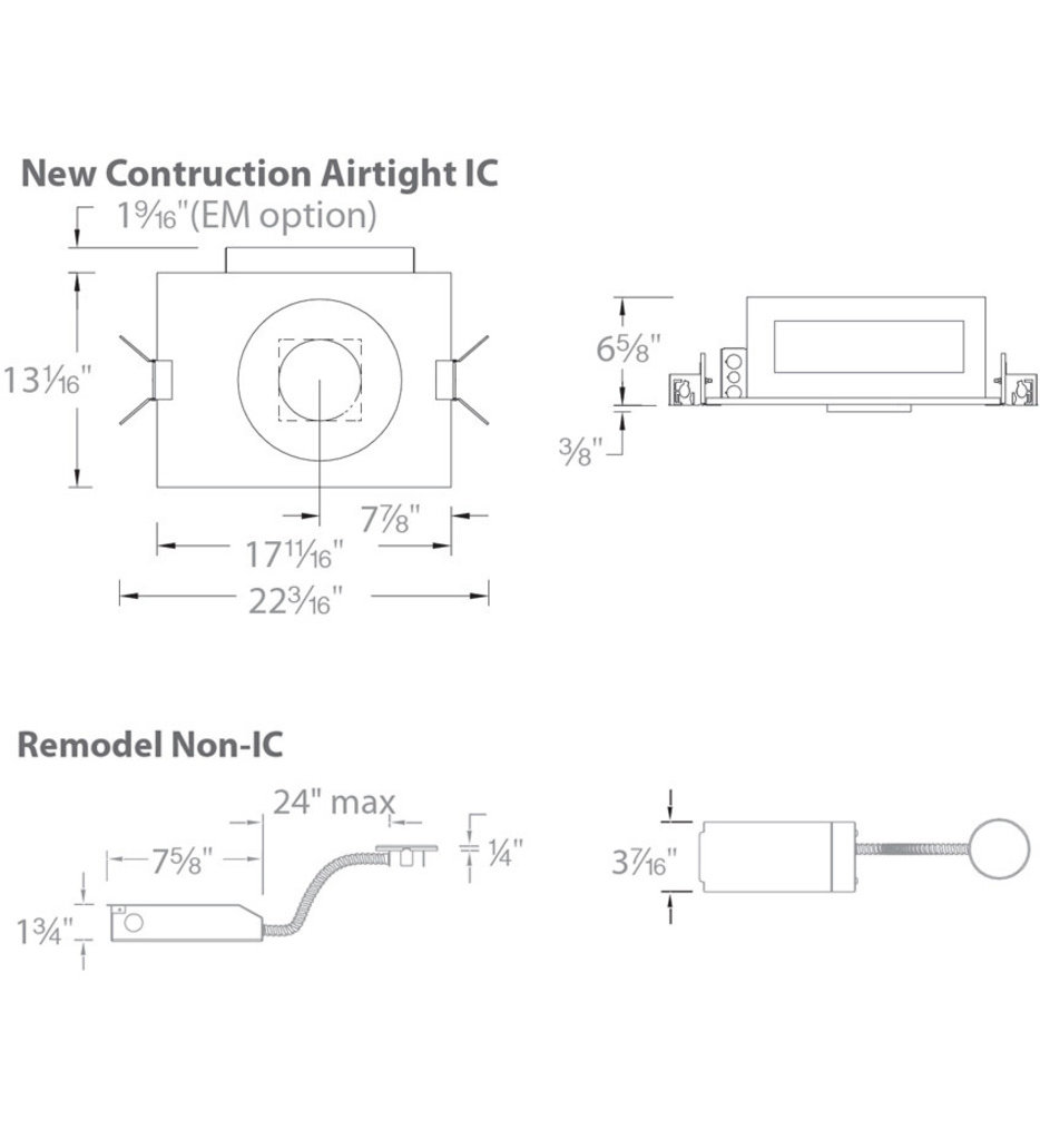 Volta Remodel 4.5" Recessed Housing