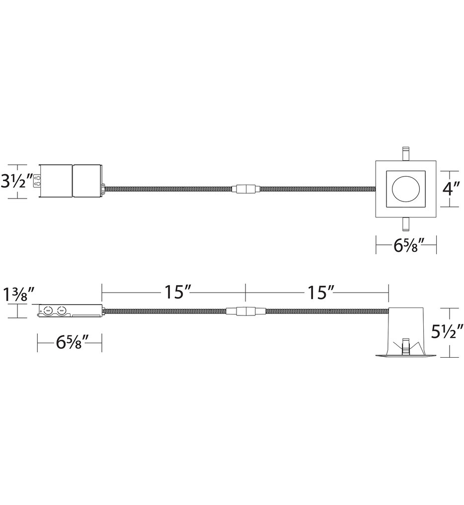 Blaze LED 6in Square Recessed Light with Remodel Housing 5-CCT Selectable