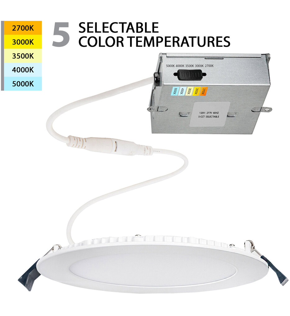 Lotos 6in LED 5-CCT Round Recessed Kit