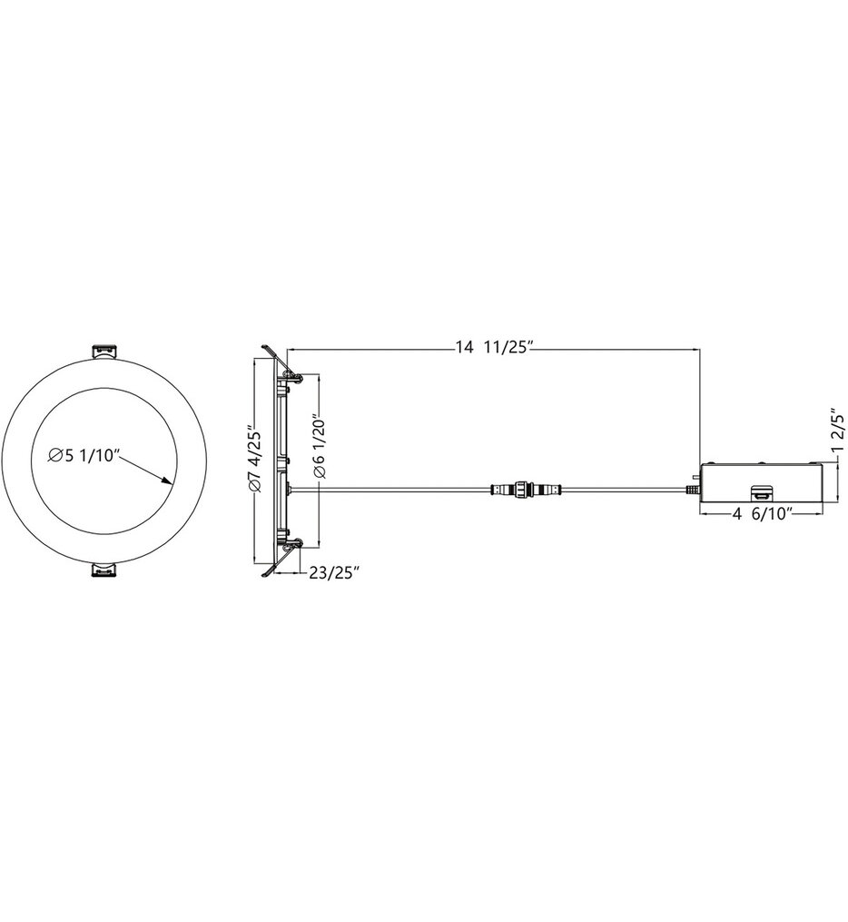 Lotos 6in LED 5-CCT Round Recessed Kit