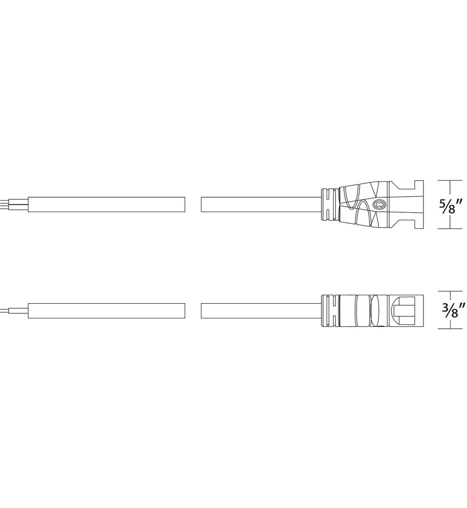Field Cut End-Connector Kit with Silicon Sealant for LED 24VDC Indoor and Outdoor Strip Light
