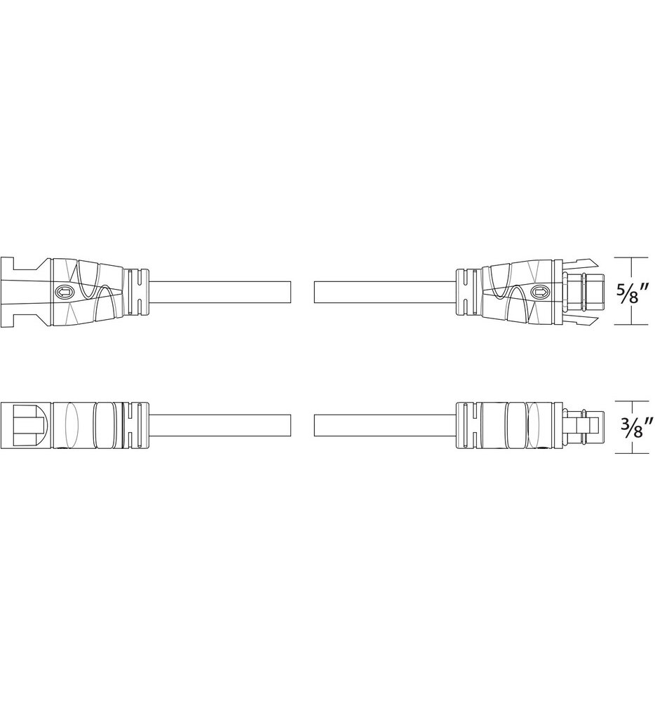 LED 24V Indoor and Outdoor Strip Light 3-Way Y-Connector
