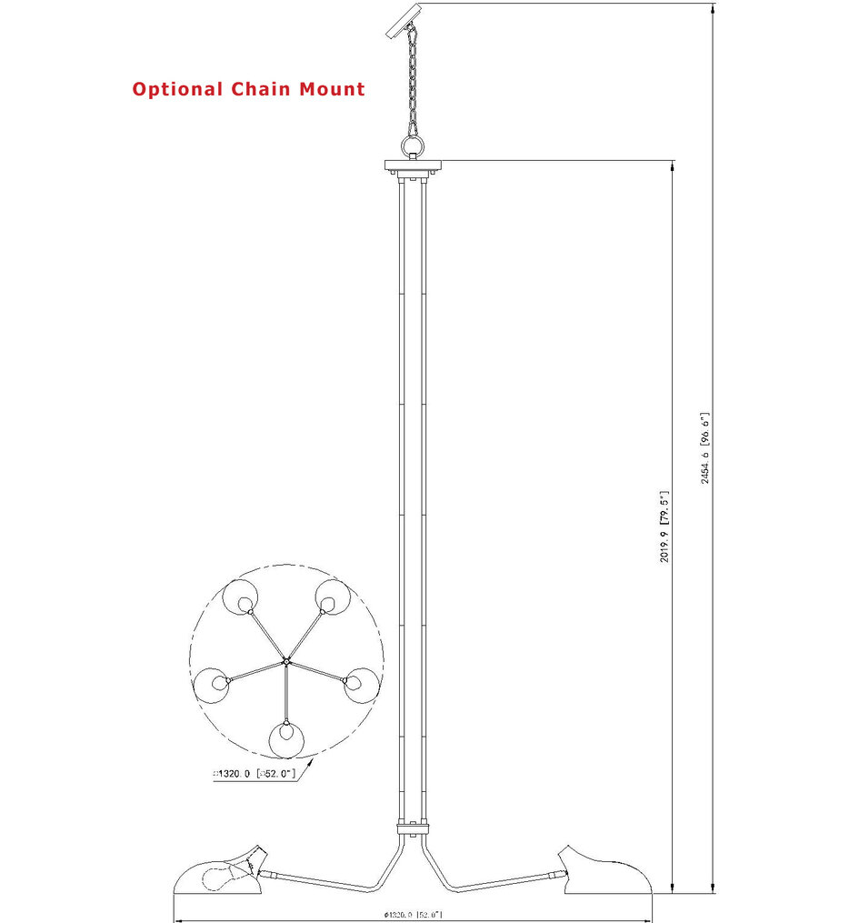 Bellamy 52" Chandelier