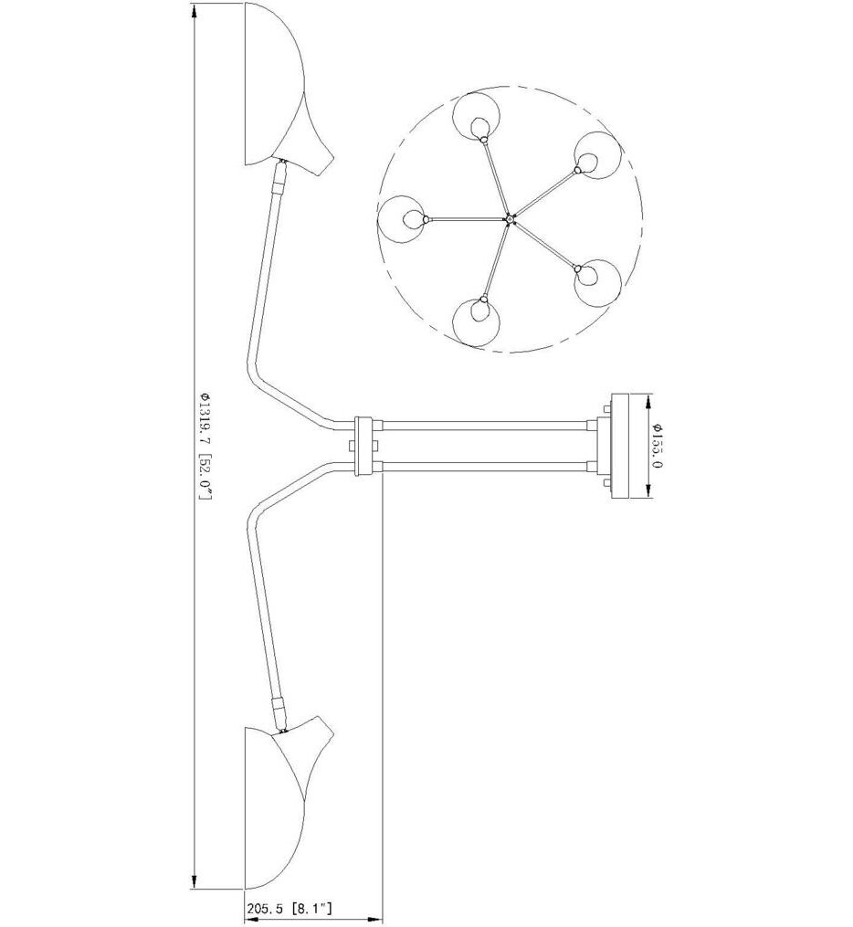 Bellamy 52" Semi-Flush