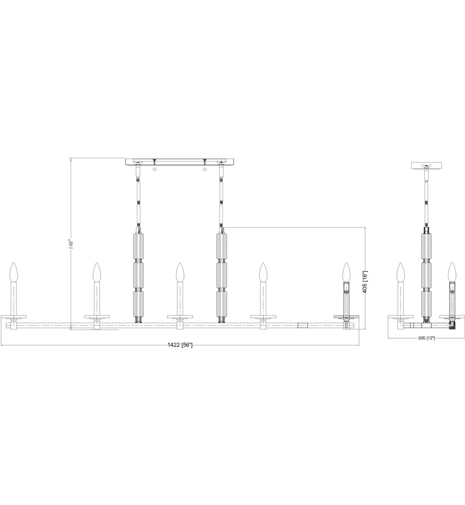 Kaden 56" Linear Suspension