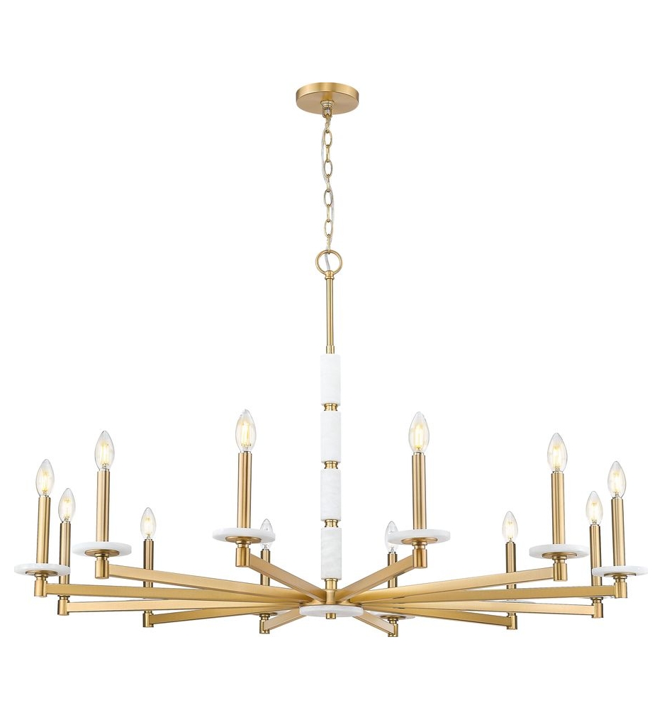 Z-Lite - 3045-12MGLD - Kaden 48-inch Chandelier