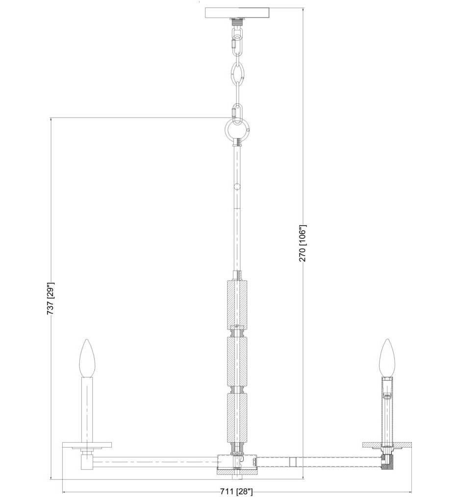 Kaden 28" Chandelier