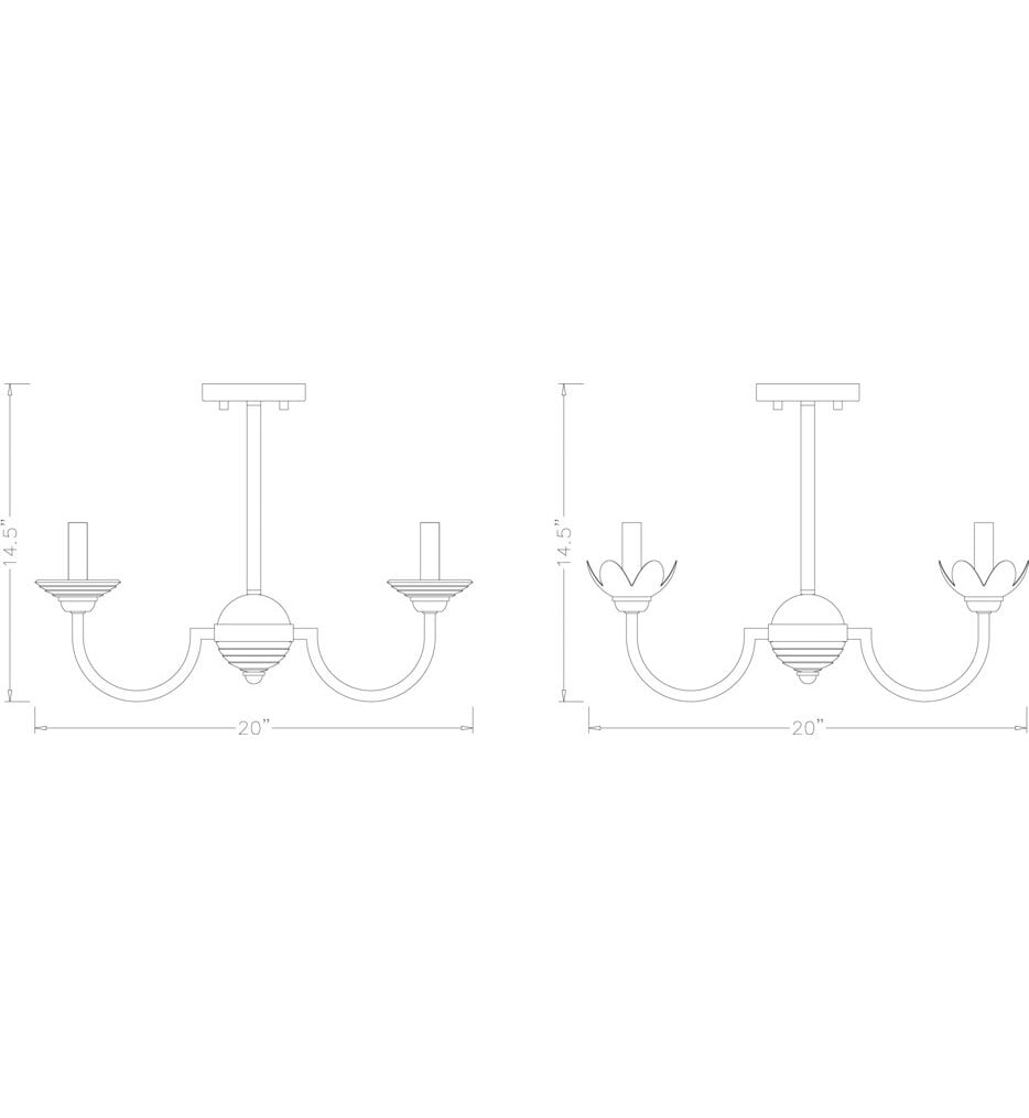Allistair 20" Semi-Flush Mount