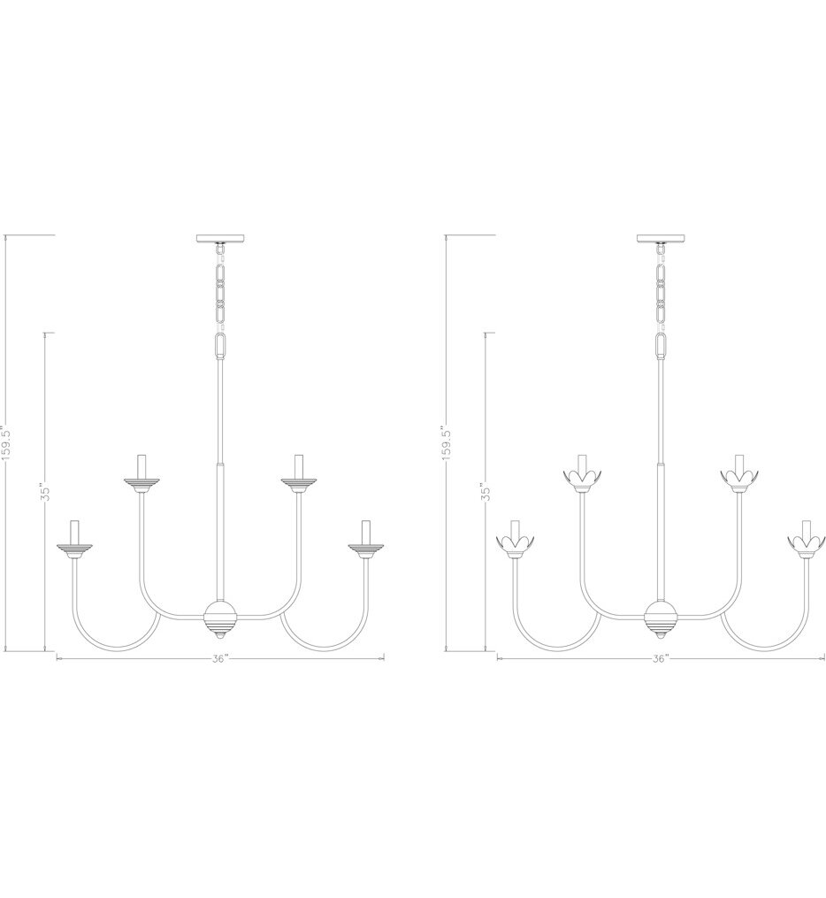 Allistair 36" Chandelier