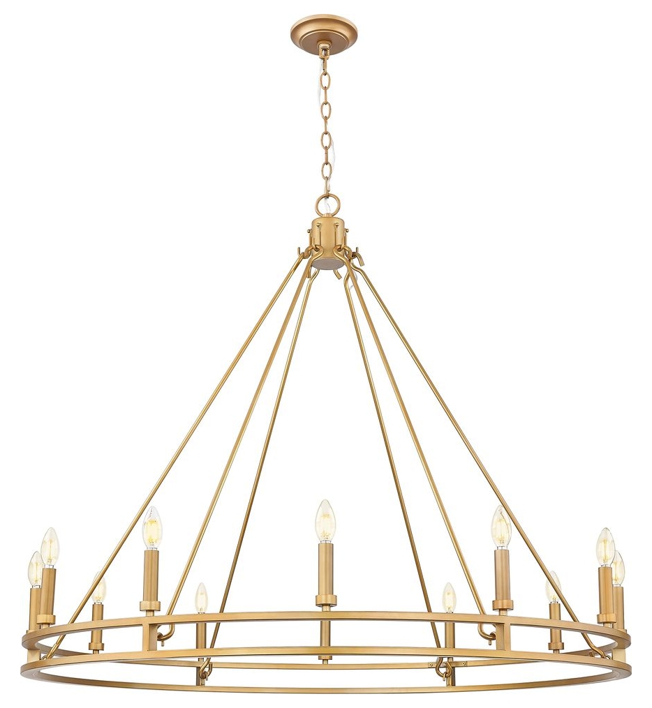 Z-Lite - 4005-12SBR - Dennison 47.5-inch Chandelier