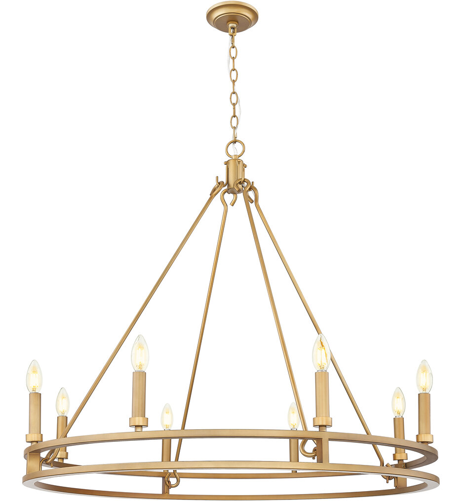 Z-Lite - 4005-8SBR - Dennison 36-inch Chandelier