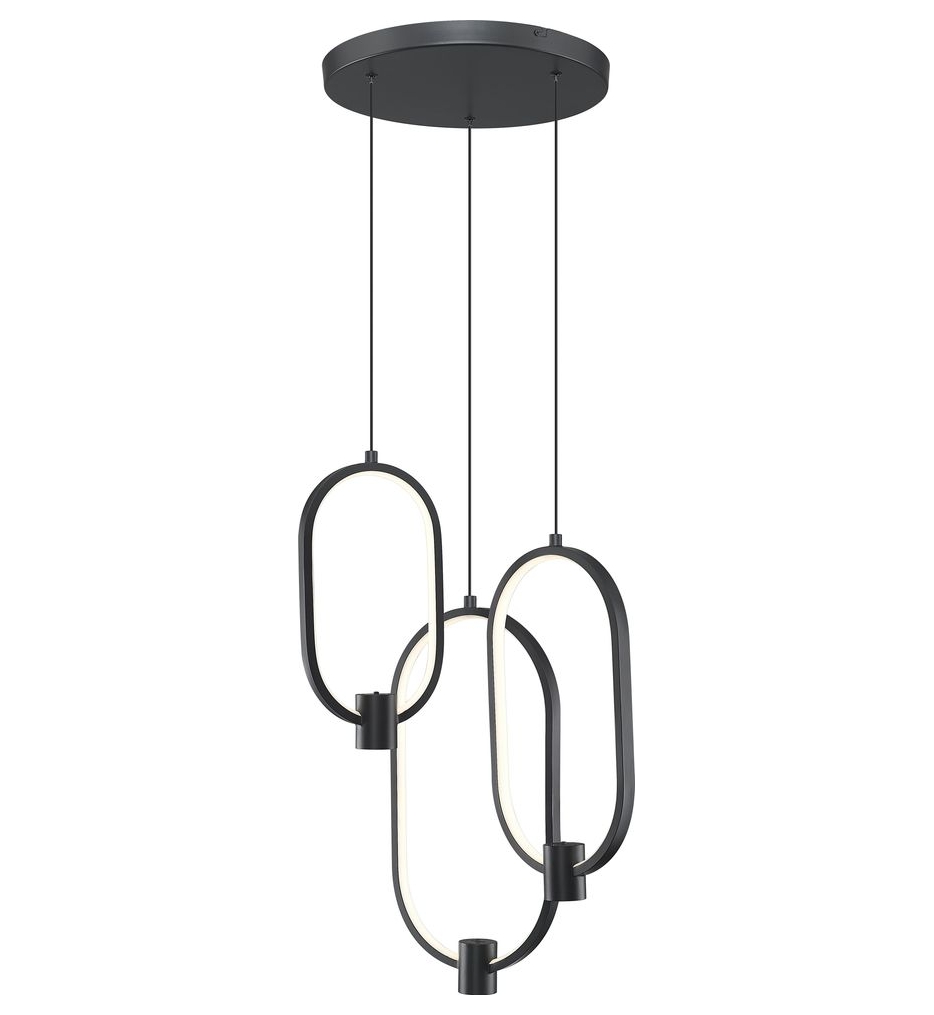 Z-Lite - 4101-3MB-LED - Saros 16.25-inch Chandelier
