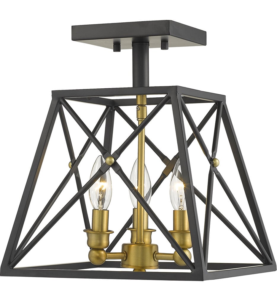 Trestle 14" Semi-Flush Mount