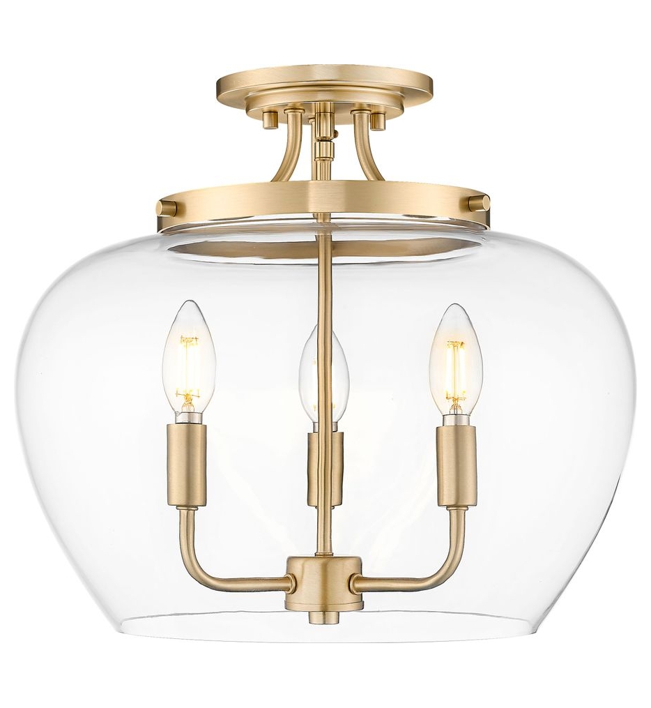 Z-Lite - 473SF-BBR - Joliet 15.75-inch Semi-Flush Mount