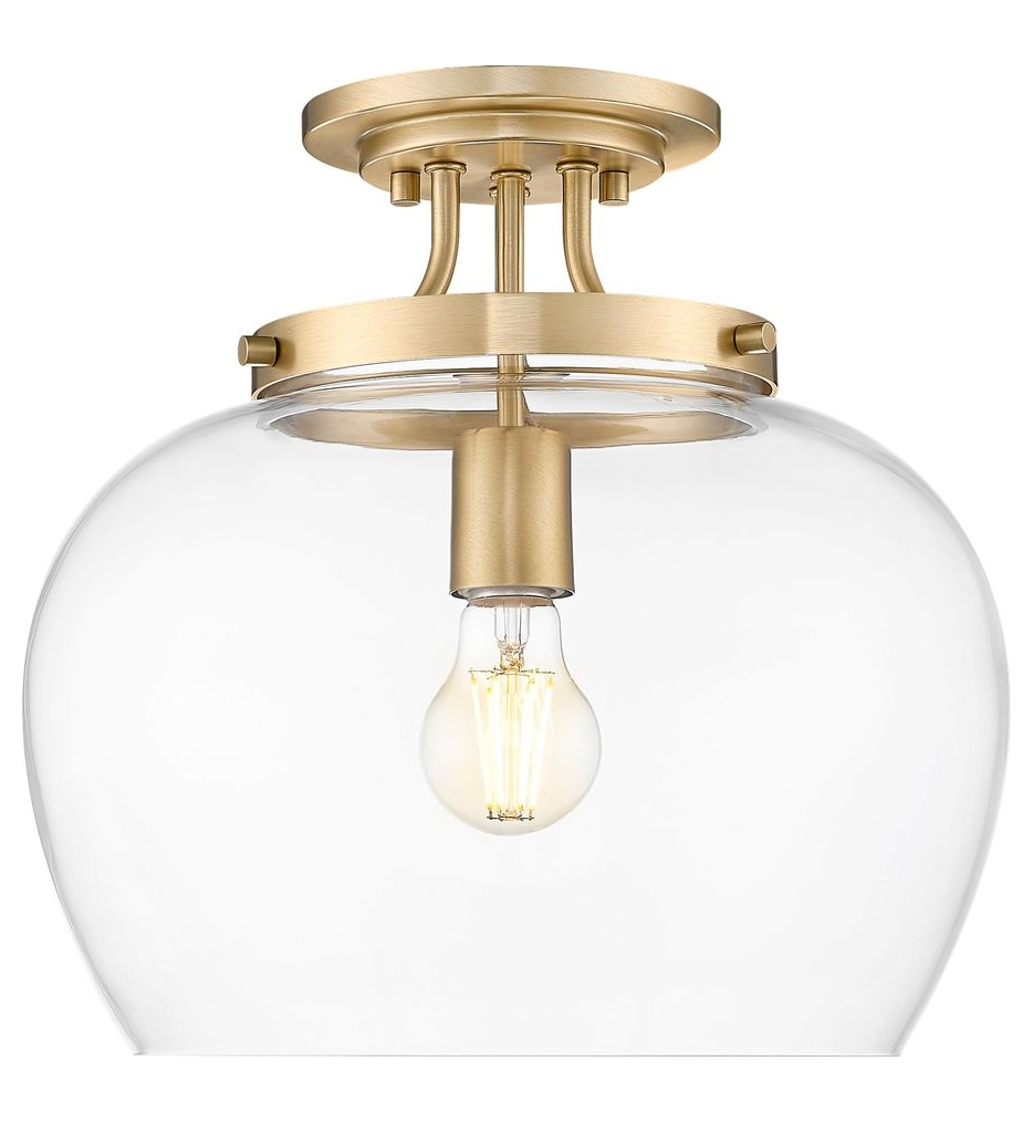 Z-Lite - 473SF13-BBR - Joliet 13-inch Semi-Flush Mount