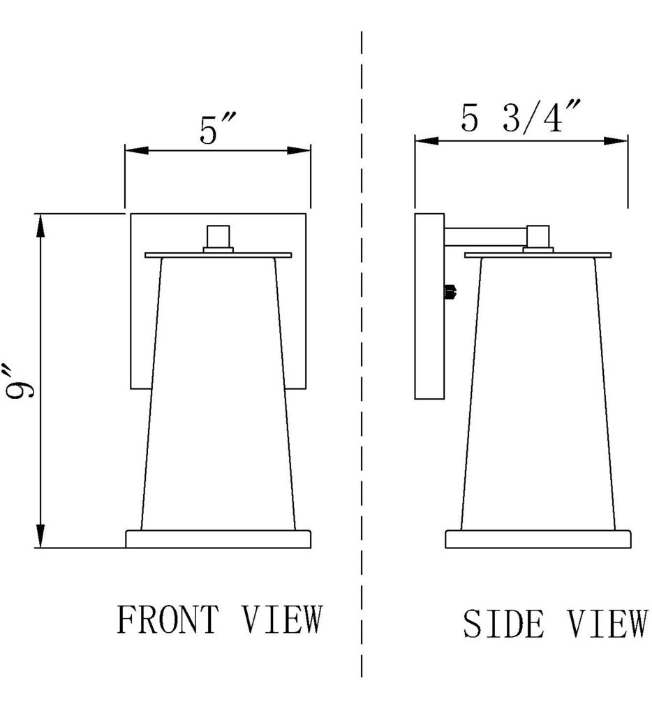 Bar Harbor 9" Outdoor Wall Sconce