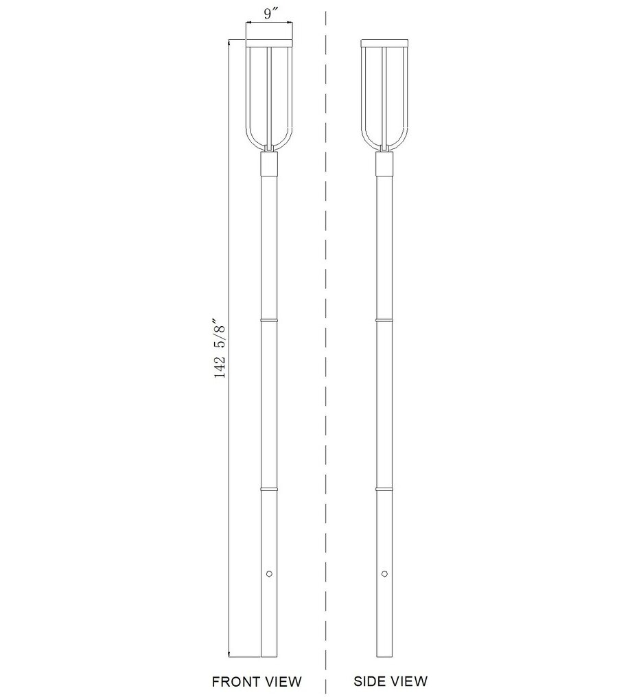 Leland 142.75" Outdoor Post Mount