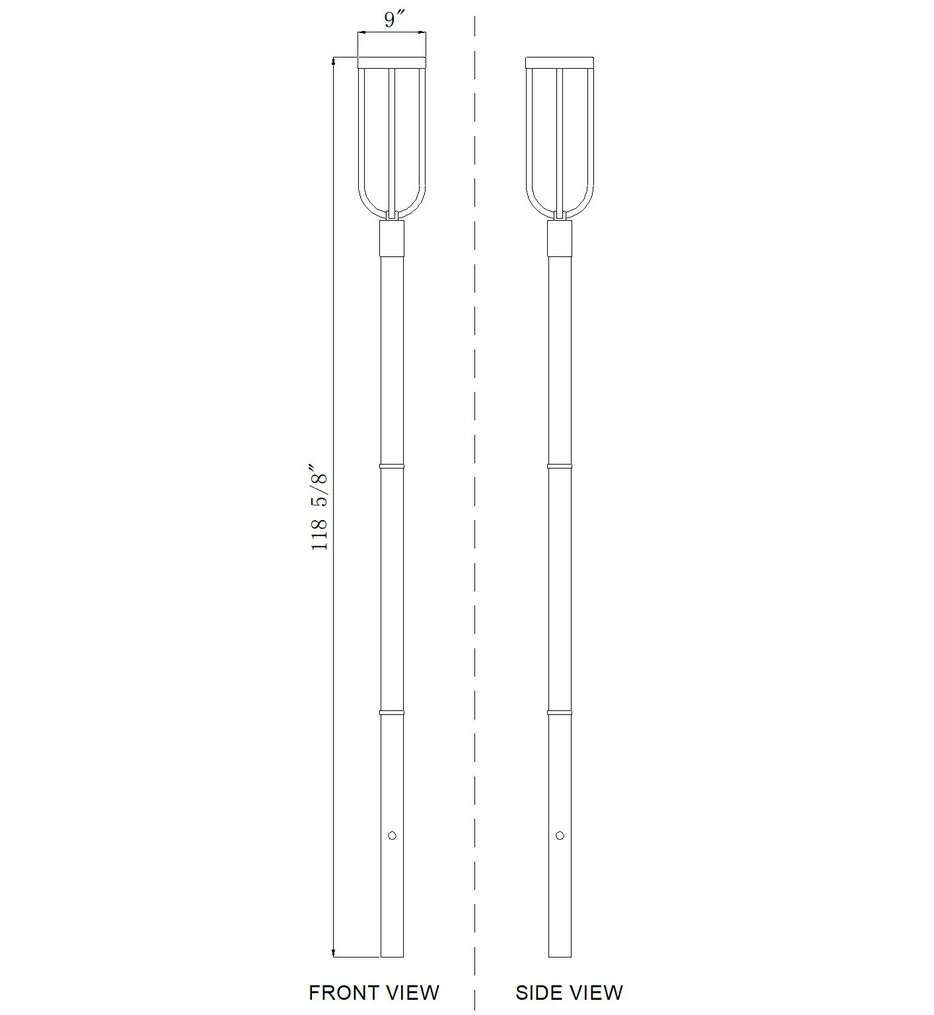 Leland 118.75" Outdoor Post Mount