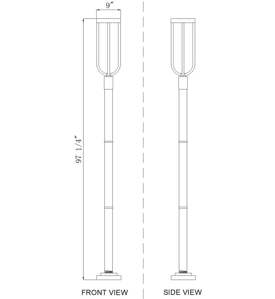 Leland 97.25" Outdoor Post Mount