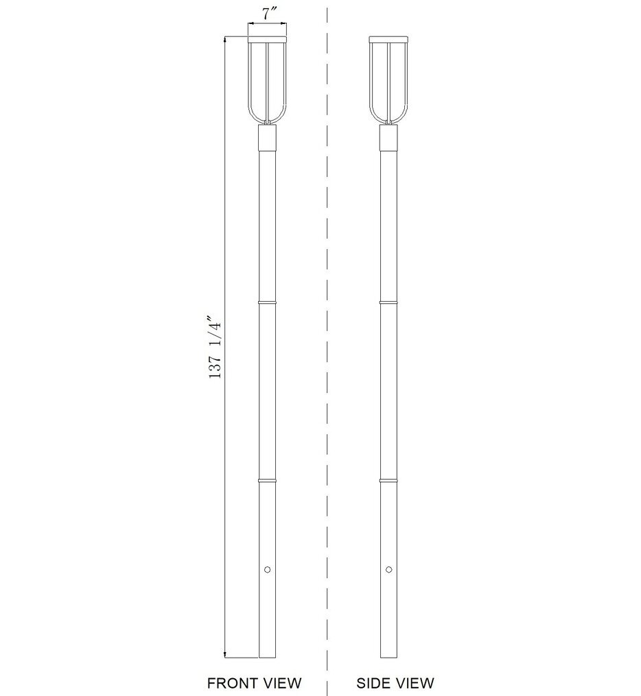 Leland 137.25" Outdoor Post Mount
