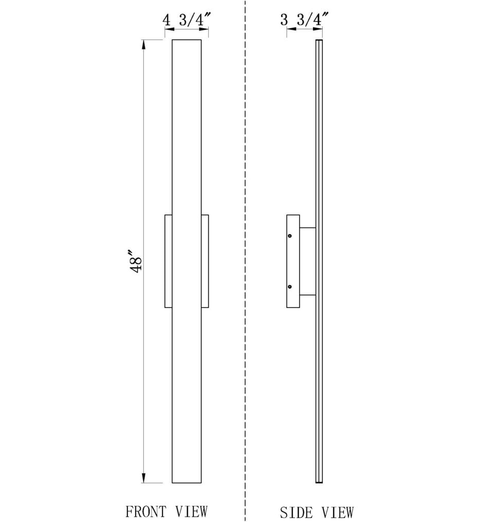 Stylet 48" Outdoor Wall Sconce