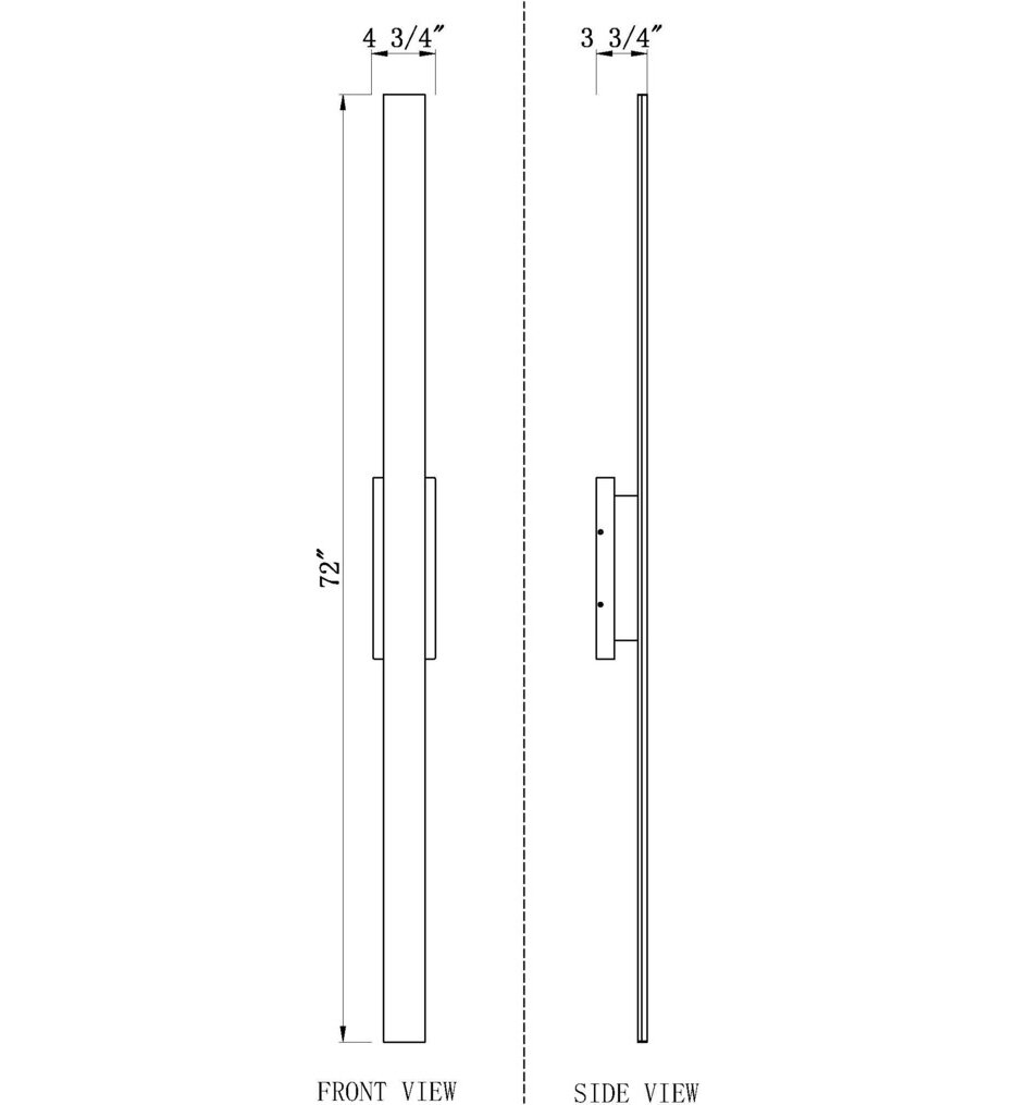 Stylet 72" Outdoor Wall Sconce