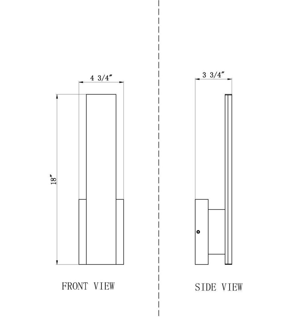 Stylet 18" Outdoor Wall Sconce