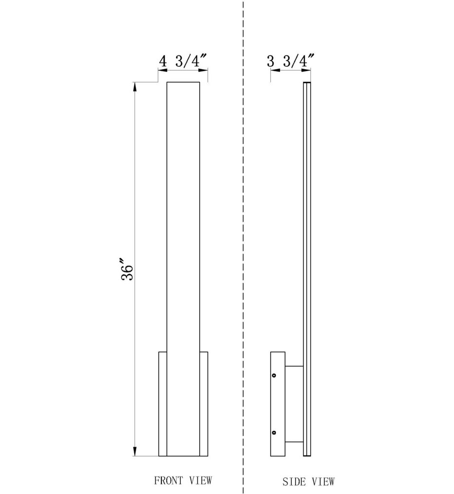 Stylet 36" Outdoor Wall Sconce